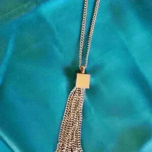 Monet Silvertone Chain Necklace